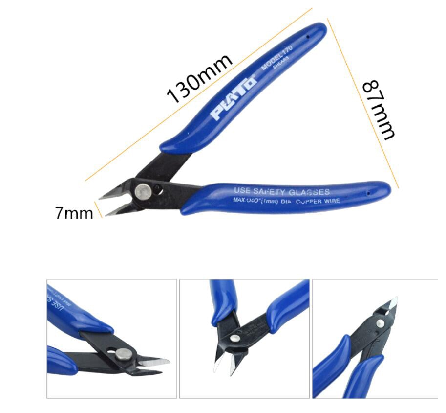 Electrical-Wire-Cable-Cuttersnti-slip-Side-Cutters-Snips-Flush-Nipper-Mini-Diagonal-Pliers-Hand-Tools